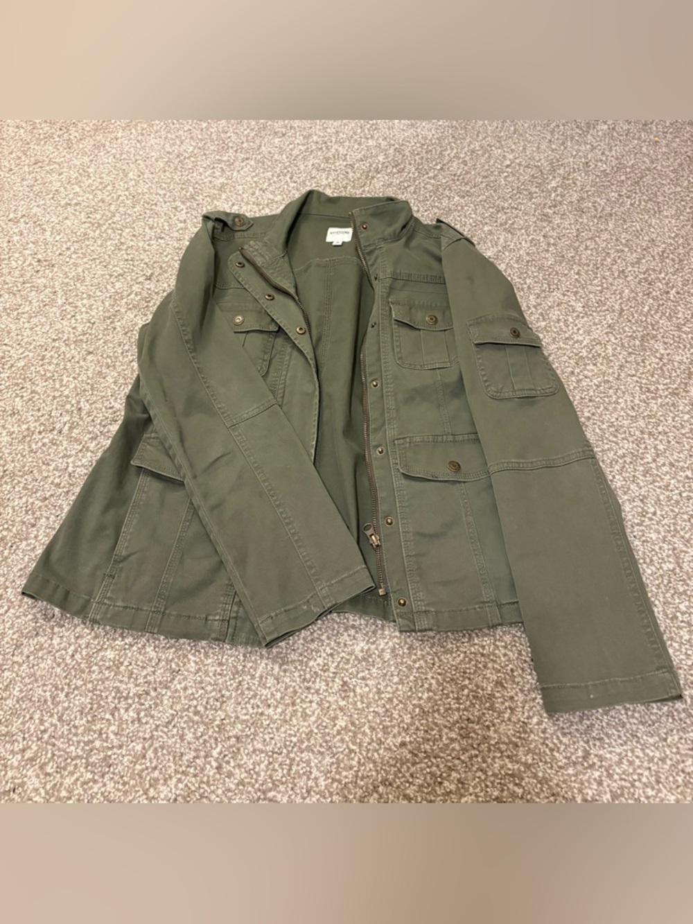 Olive Utility Field Jacket - Women